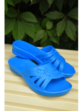 Шльопки дитячі дівчинка піна синього кольору ПД-03 163241C Шльопки дитячі дівчинка піна синього кольору ПД-03 163241C