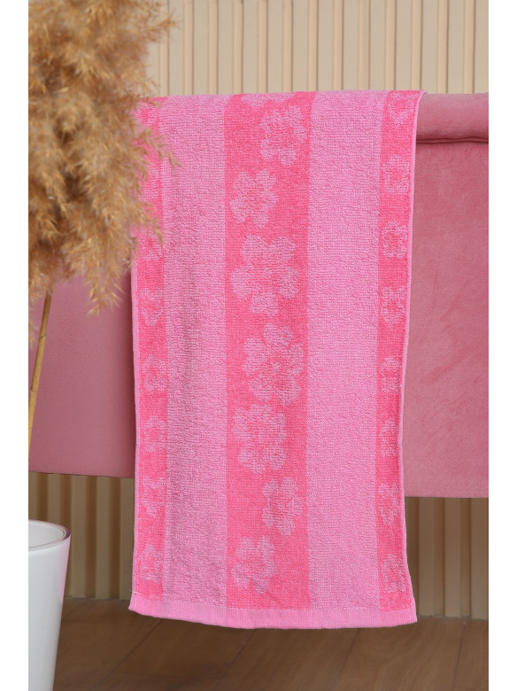 Полотенце кухонное махровое розового цвета 163504C