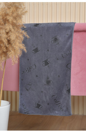 Рушник кухонний мікрофібра сірого кольору 163509C