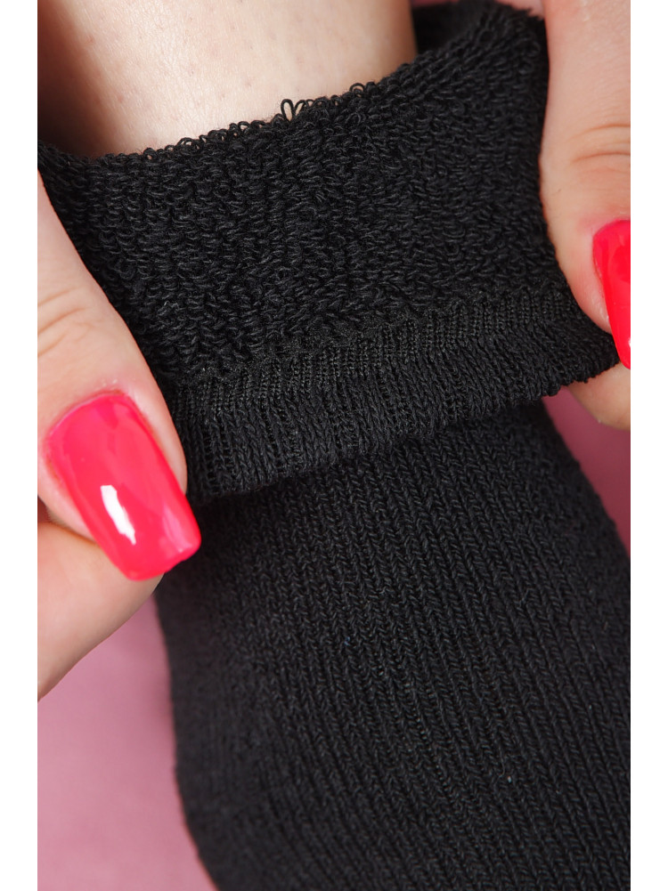 Шкарпетки махрові жіночі чорного кольору розмір 37-42 777 163527C