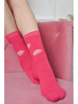 Носки махровые женские розового цвета размер 37-42 770 163532C