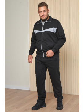 Спортивний костюм чоловічий чорного кольору 969 163823C Спортивний костюм чоловічий чорного кольору 969 163823C