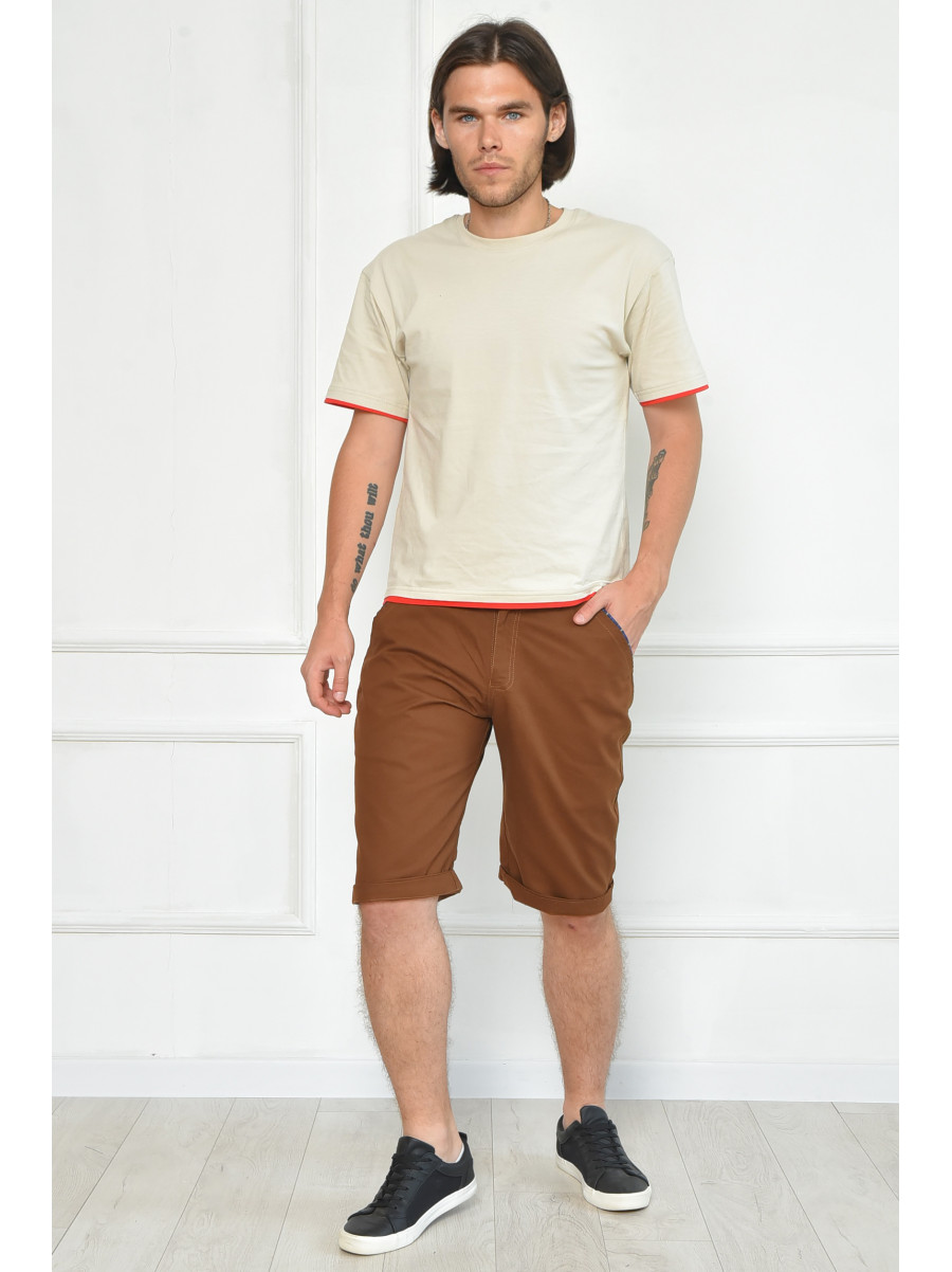 Бриджи мужские коричневого цвета размер 33 22 163991C