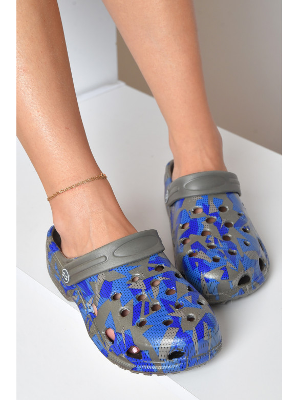 Кроксы женские серого цвета 164135C