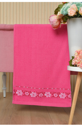 Полотенце для лица махровое розового цвета 560-38 164159C