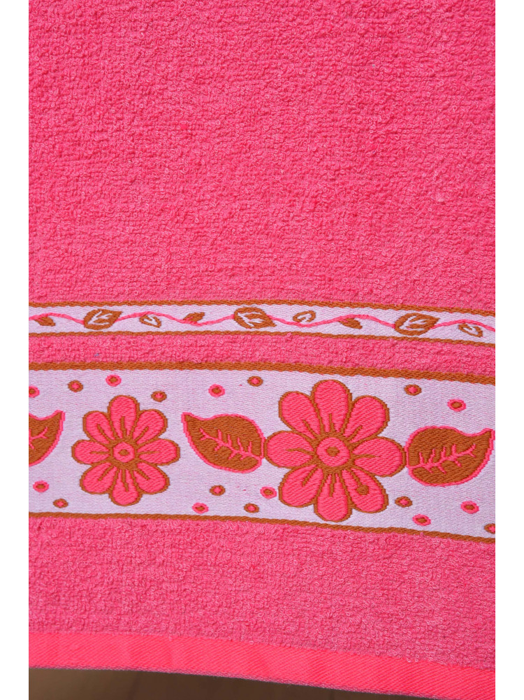 Рушник для обличчя махровий рожевого кольору 61-52 164179C