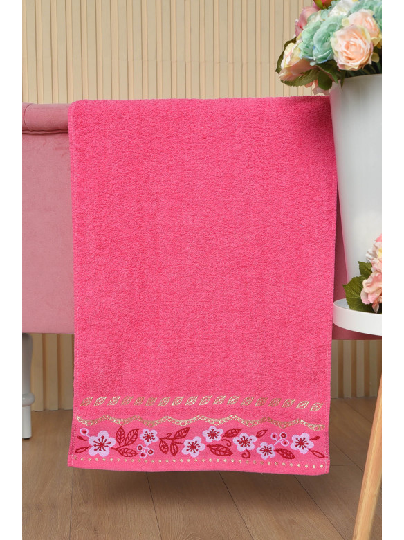Полотенце для лица махровое розового цвета 61-38 164193C