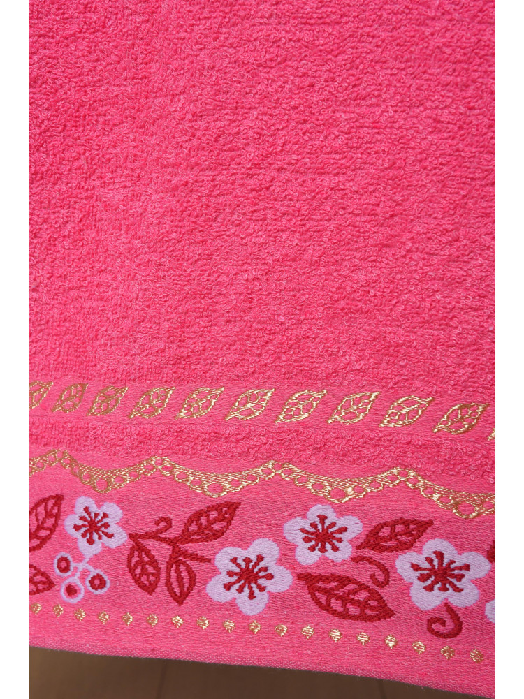 Рушник для обличчя махровий рожевого кольору 61-38 164193C