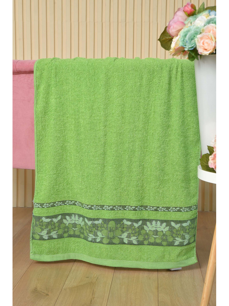 Рушник банний махровий зеленого кольору 164204C