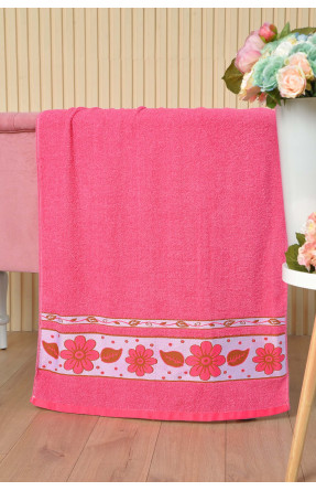 Полотенце банное махровое розового цвета 164215C
