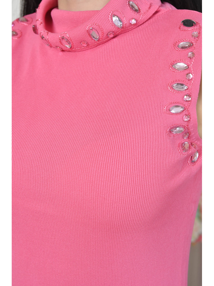 Гольф жіночий без рукавів рожевого кольору розмір 42-44 60001 164747C