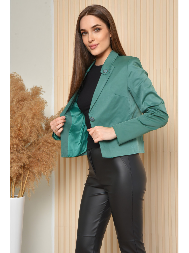 Піджак жіночий зеленого кольору 164849C