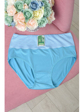 Труси жіночі напівбатальні блакитного кольору 3101 165128C