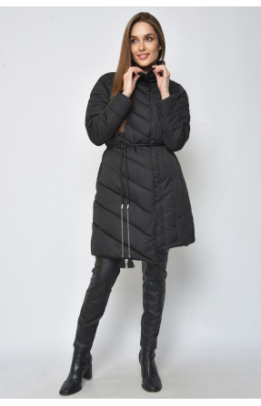 Куртка женская черного цвета 9082 165318C