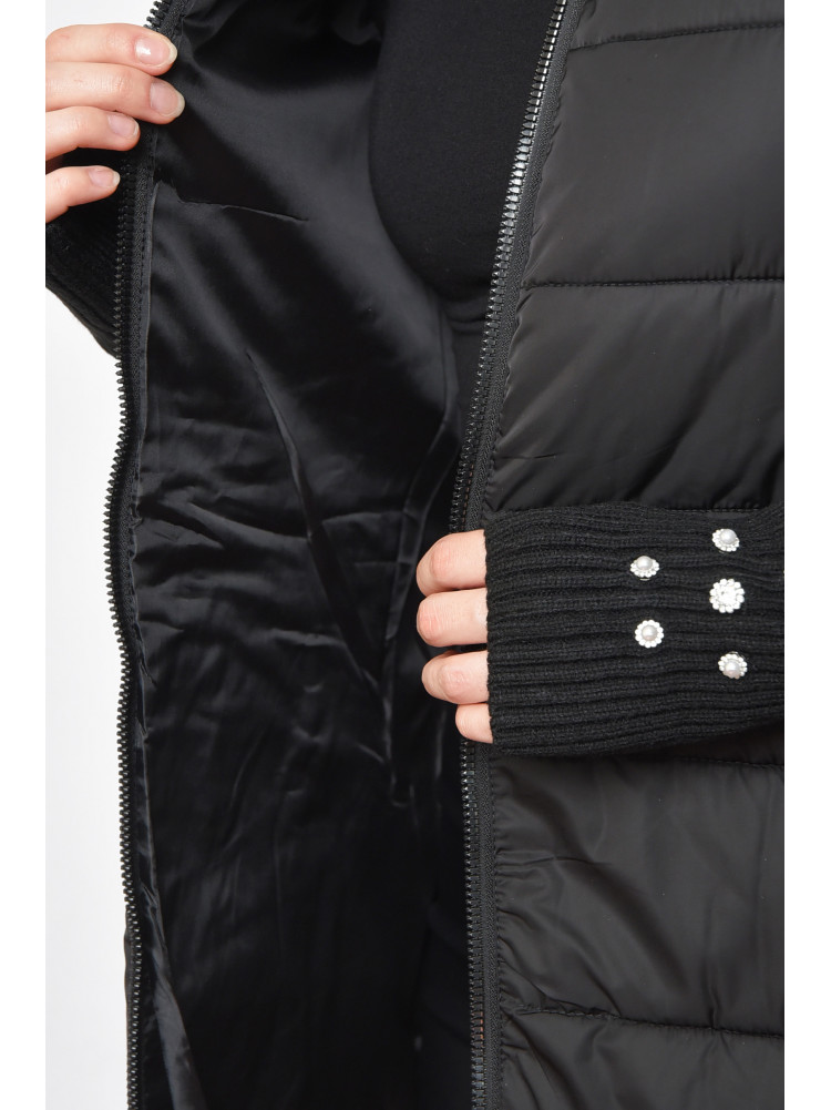 Куртка женская черного цвета 5219 165321C