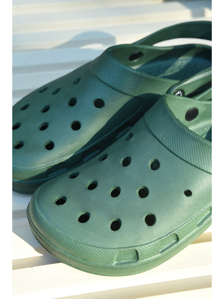 Кроксы мужские темно-зеленого цвета ТС-ТС 165336C