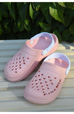 Кроксы детские для девочки розового цвета DS-009 165363C