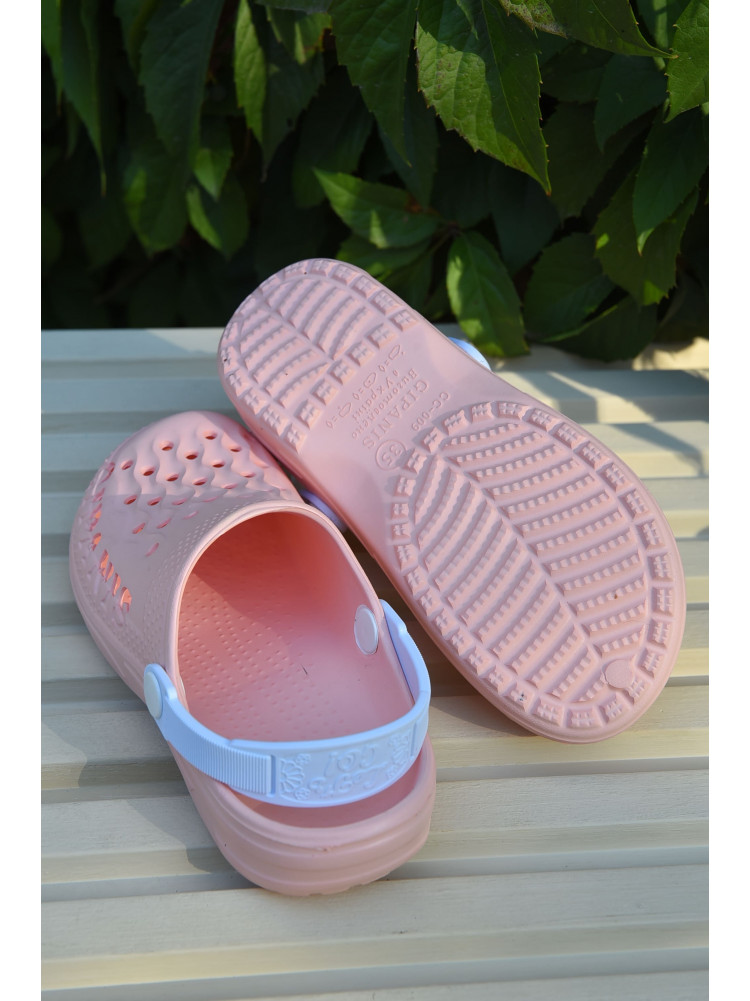 Кроксы детские для девочки розового цвета DS-009 165363C