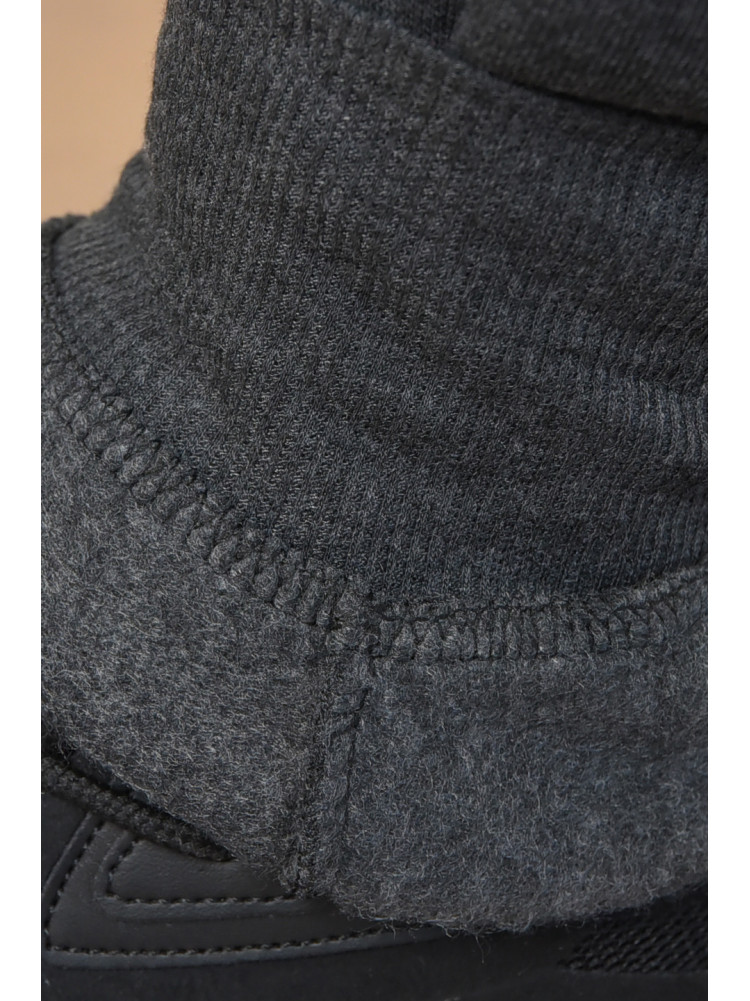 Спортивні штани чоловічі на флісі темно-сірого кольору 6122 165458C