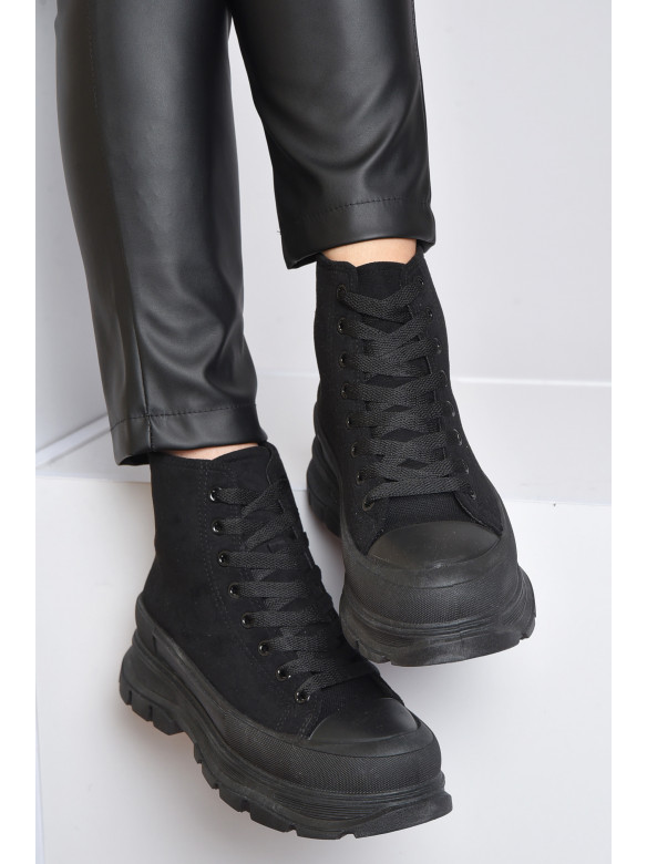Ботинки женские демисезонные черного цвета 035-1 165581C