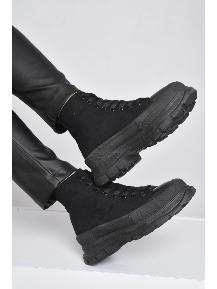 Ботинки женские демисезонные черного цвета 035-1 165581C