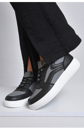 Кросівки жіночі сіро-чорного кольору 103-6 165804C