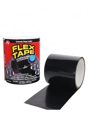 Сверхпрочная скотч-лента Flex Tape 100 мм х 1.5 м черная 166115C