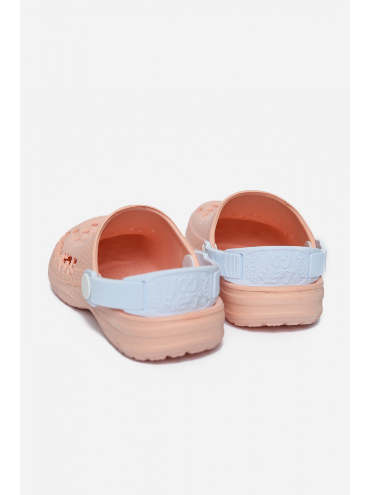 Крокси дитячі для дівчинки персикового кольору DS-009 166714C