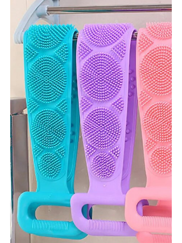 Двостороння силіконова мочалка-масажер для тіла Silica Gel Bath Brush 166784C