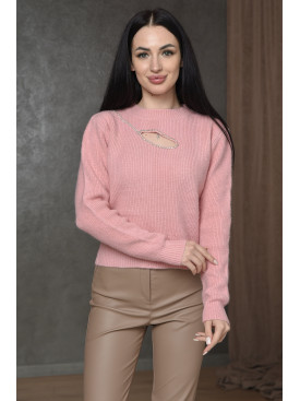 Светр жіночий рожевого кольору розмір 46 166886C Светр жіночий рожевого кольору розмір 46 166886C