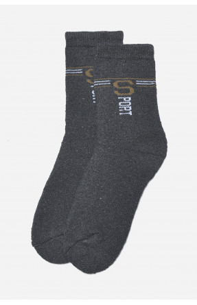 Носки махровые мужские темно-серого цвета размер 40-45 774 166892C