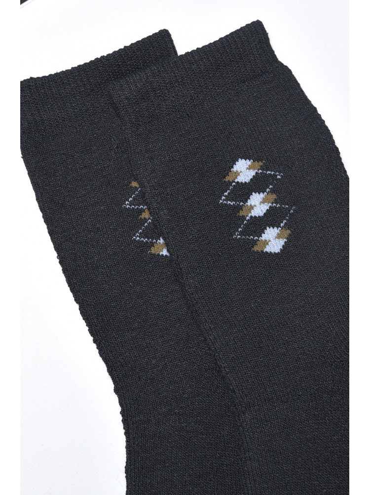 Шкарпетки чоловічі махрові чорного кольору розмір 40-45 773 166902C