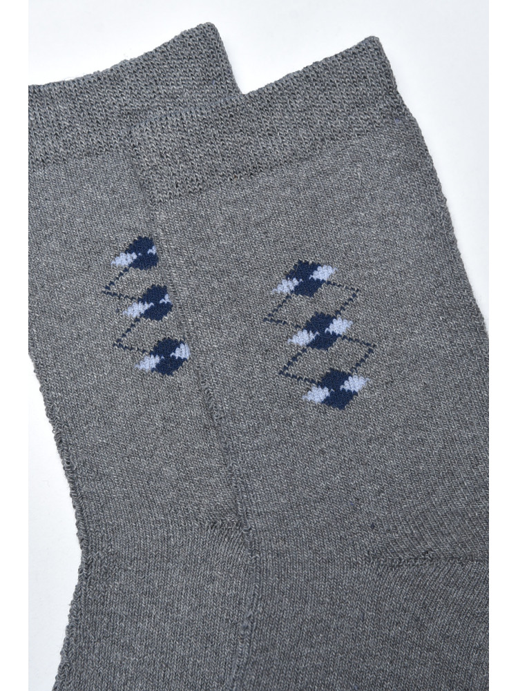 Шкарпетки чоловічі махрові сірого кольору розмір 40-45 773 166903C