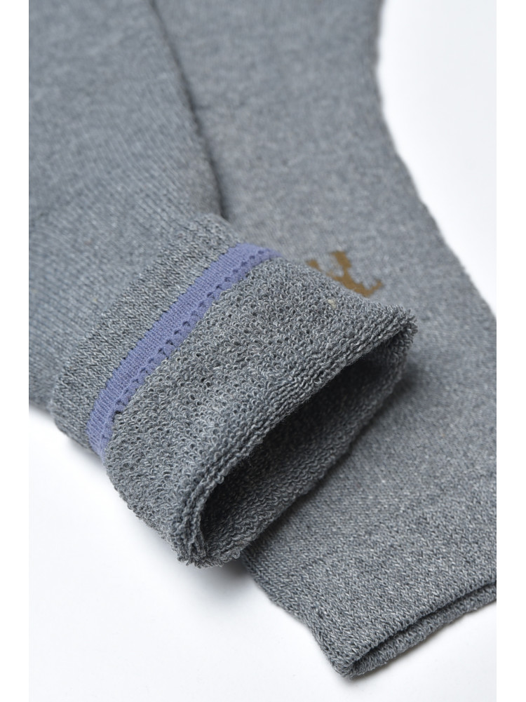 Носки махровые мужские серого цвета размер 42-48 308 166909C