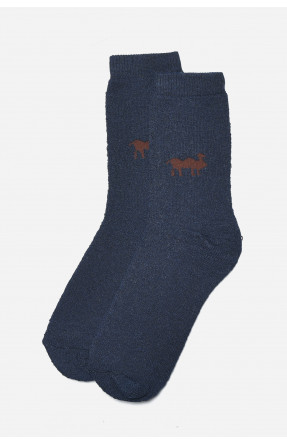 Носки махровые мужские темно-синего цвета размер 42-48 308 166915C