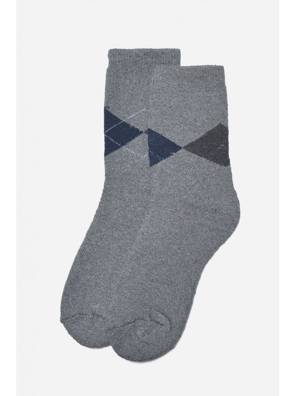 Шкарпетки чоловічі махрові сірого кольору розмір 42-48 309 166920C