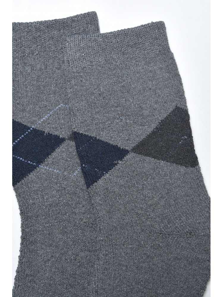 Шкарпетки чоловічі махрові сірого кольору розмір 42-48 309 166920C