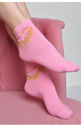 Носки женские стрейч розового цвета размер 36-41 102 167092C