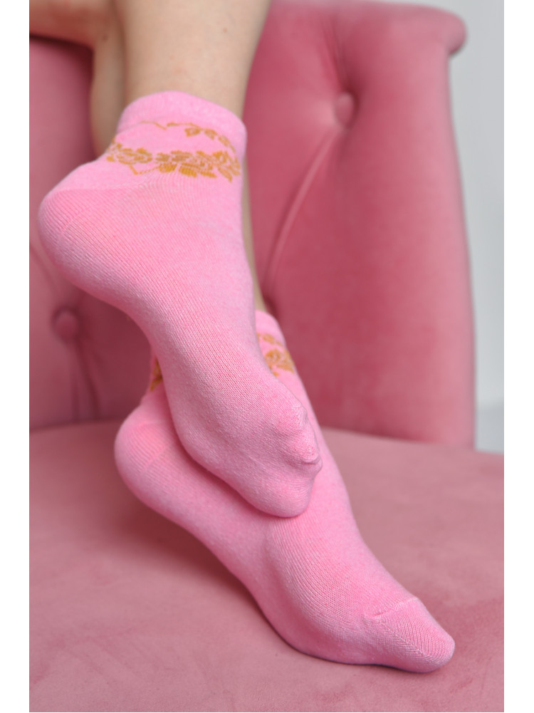 Шкарпетки жіночі стрейч рожевого кольору розмір 36-41 102 167092C