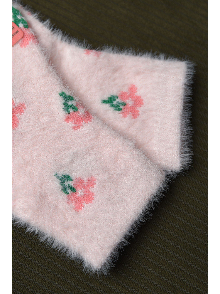 Шкарпетки дитячі для дівчинки норка рожевого кольору М-6 167116C