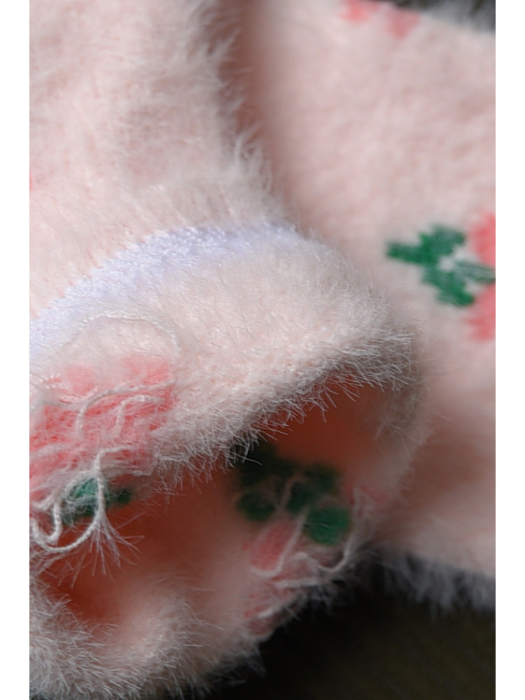 Носки детские для девочки норка розового цвета М-6 167116C