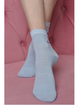 Шкарпетки жіночі стрейч блакитного кольору розмір 36-41 167117C