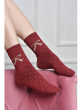 Носки махровые женские бордового цвета размер 36-41 883 167347C