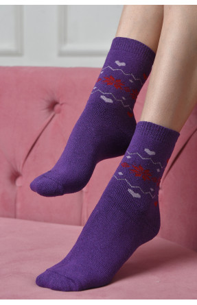 Носки махровые женские фиолетового цвета размер 36-41 882 167365C