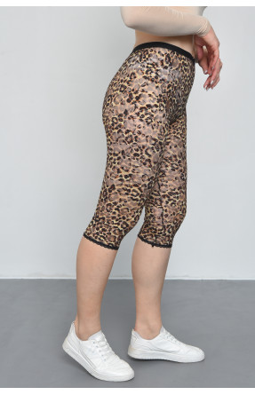 Бриджи женские гипюровые леопардового цвета размер  44 167373C