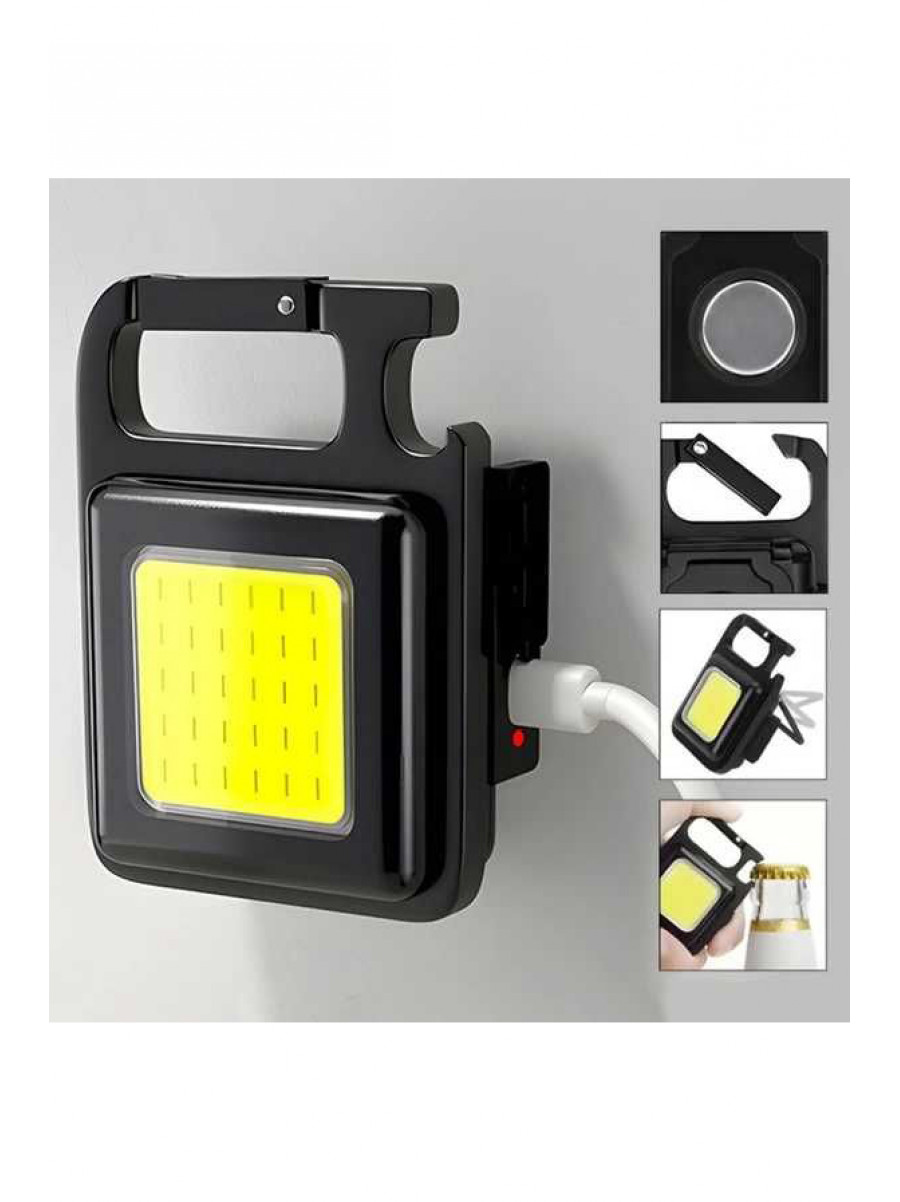 Карманный светодиодный мини фонарик на магните Cob Rechargeable Keychain Light 167580C
