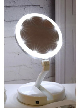 Дзеркало з LED підсвічуванням Fold Away 167718C