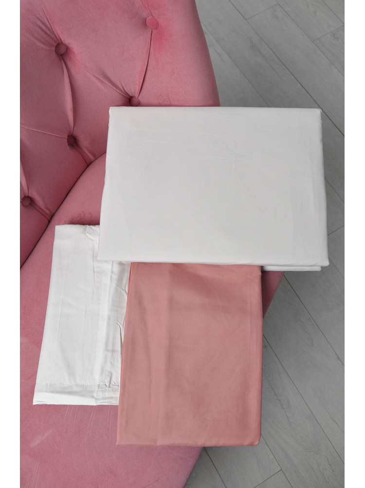 Комплект постільної білизни біло-рожевого кольору півторка 21-06-JС 167776C