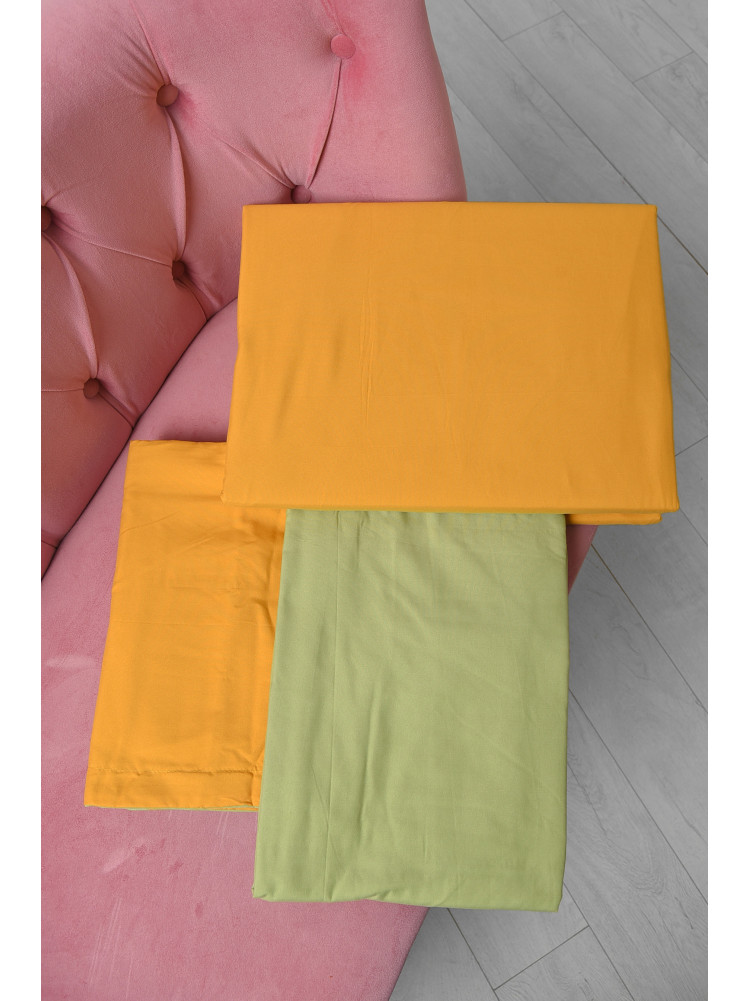 Комплект постельного белья оранжево-салатового  цвета двуспальный 21-06-JC 167789C