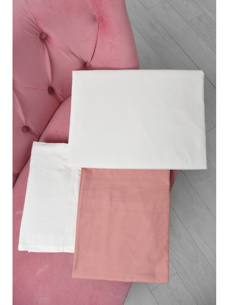 Комплект постільної білизни біло-рожевого кольору двоспальний 21-06-JC 167791C